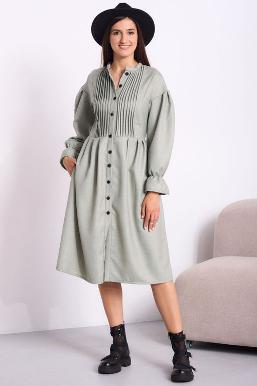 Платье Celentano 5051 приглушенный шалфейный  фото 4