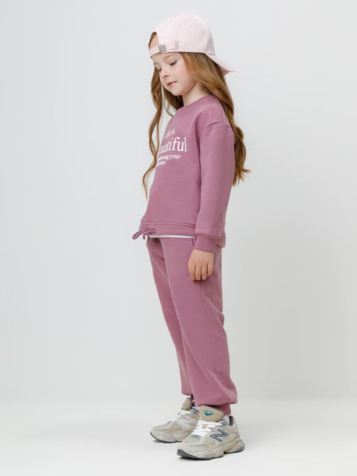 КР 302827/темная орхидея к591 джемпер (свитшот) для дев