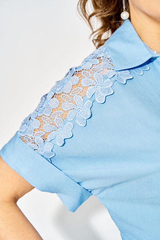 Платье Liliana 1519 голубой  фото 5