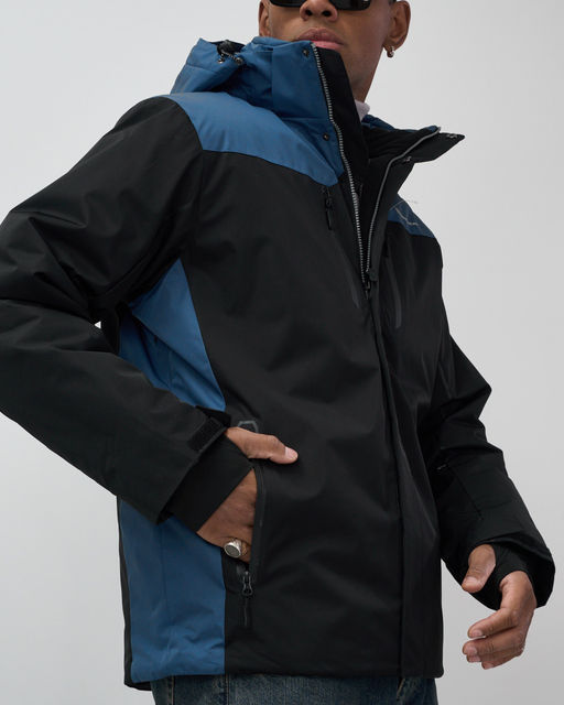 Горнолыжная куртка мужская зимняя черного цвета 7611Ch - Mtforce фото 5