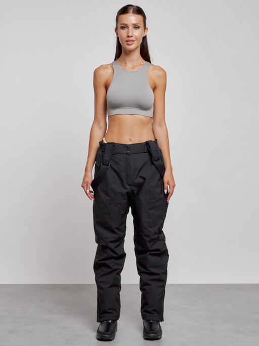 Горнолыжный костюм женский большого размера зимний темно-зеленого цвета 02366TZ - Chunmai фото 18