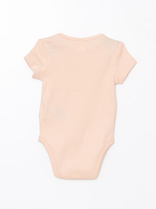 Bask?l? K?z Bebek ??t??tl? Bodysuit 2li