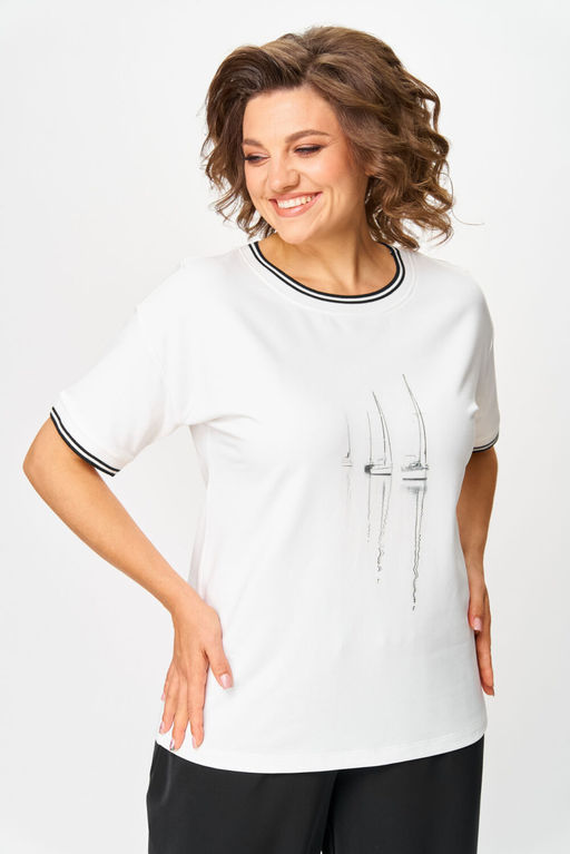 Футболка Rumoda 2263 молочный  фото 7