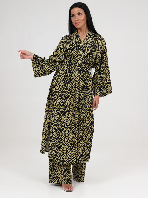 Мика ЖЕНСКОЕ КИМОНО (Лайм) - А-дина фото 2