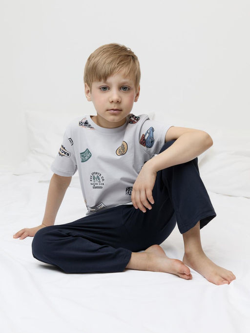 К 1646/городское ралли,индиго пижама для мал