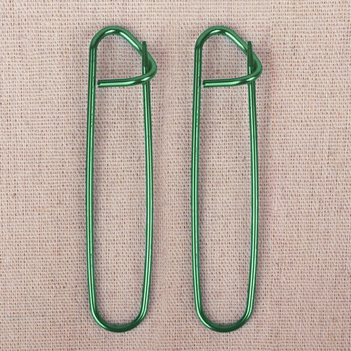 Набор вспомогательных булавок для вязания, 9 см, 5 шт., зелёный