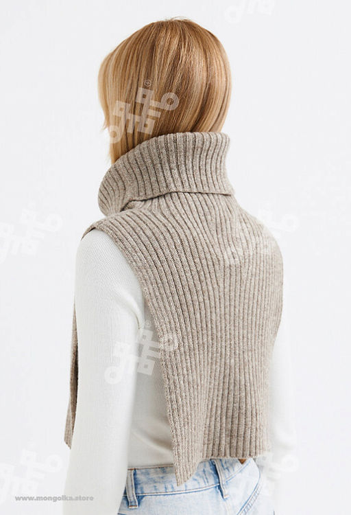 Воротник из 100% монгольской шерсти