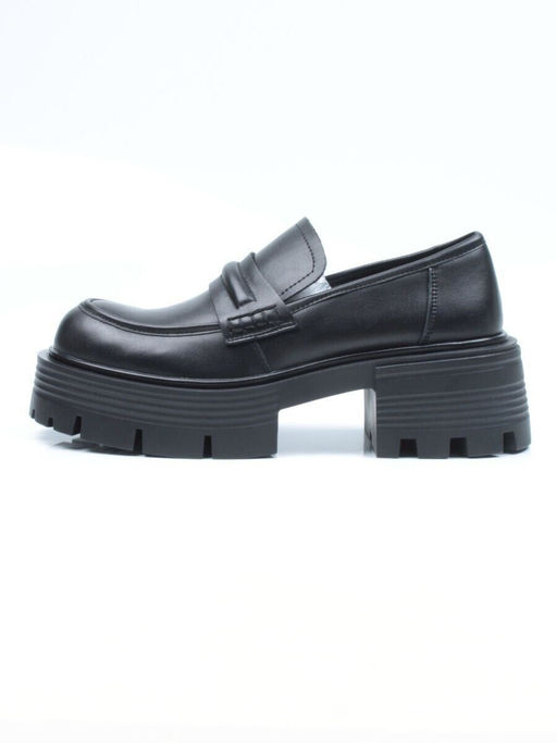 03-C1815-1 BLACK Лоферы женские (натуральная кожа)