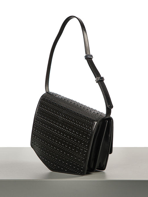 LACCOMA сумка Q8020-1-черный натуральная кожа  фото 4