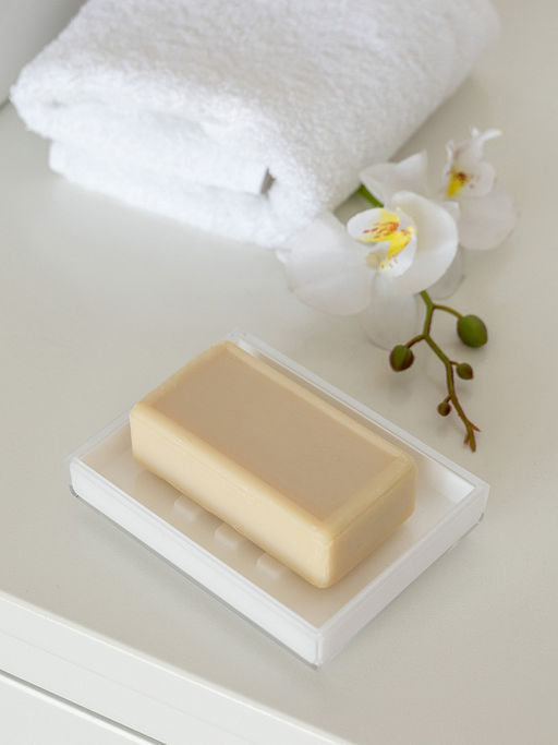 Мыльница белый пластик - Denastia фото 2