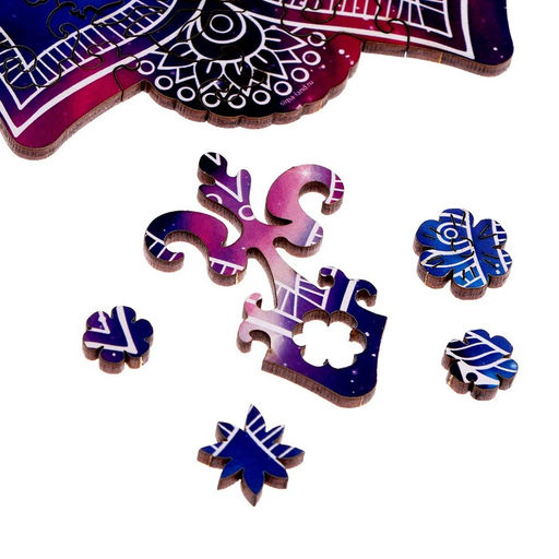 Пазл деревянный фигурный Гармония мира, круглый - Puzzle фото 5