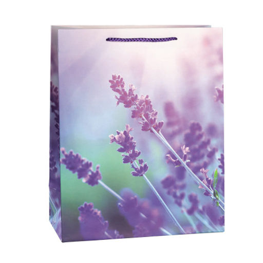Цена за 12 шт. Пакет подарочный 26x32x12см Лаванда / 3205L /уп 12/384/ - ГалеонТрейд фото 4