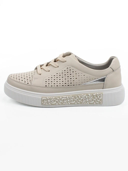 03-C322-2A BEIGE Полуботинки летние женские (натуральная кожа) - Фабричный китай фото 11