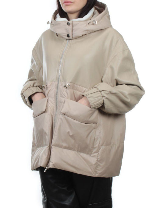 H24-210 BEIGE Куртка демисезонная женская (100 гр. холлофайбер) - Fashion фото 5