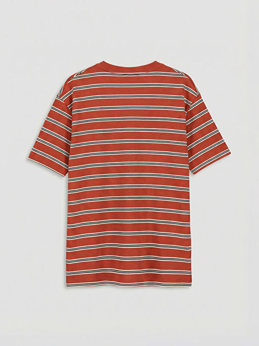 Bisiklet Yaka Erkek ?ocuk ?izgili Ti??rt