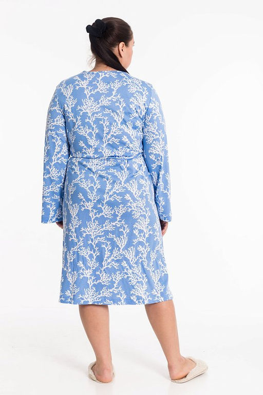 Халат М325133гб голубой/белый - Елена фото 2