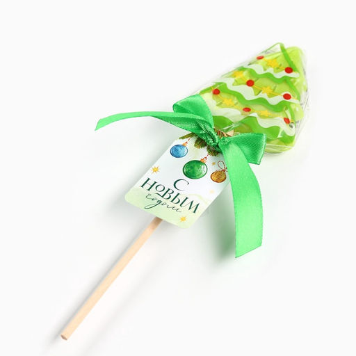 Цена за 2 шт. Леденец на палочке С новым годом, вкус гуава, 15 г - Фабрика счастья фото 3