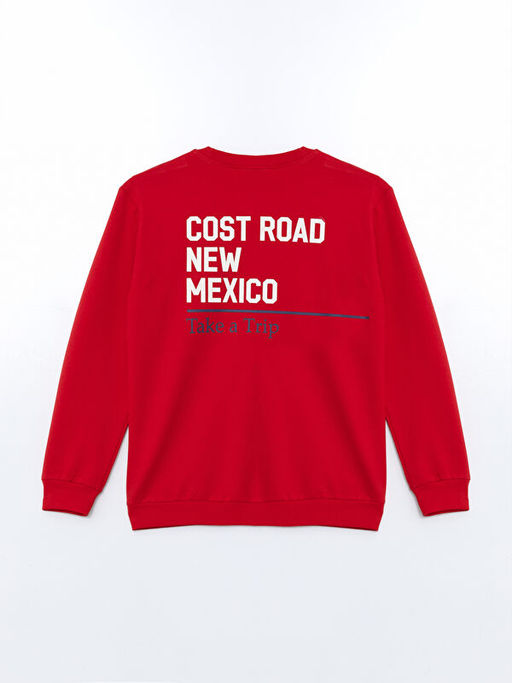 Bisiklet Yaka Bask?l? Erkek ?ocuk Sweatshirt - Waikiki фото 2