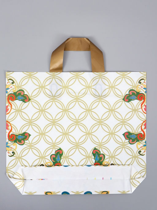 Цена за 50 шт. Пакет с петлевой ручкой "Подарок" 35 х 30 х 8, см, 60 мкм