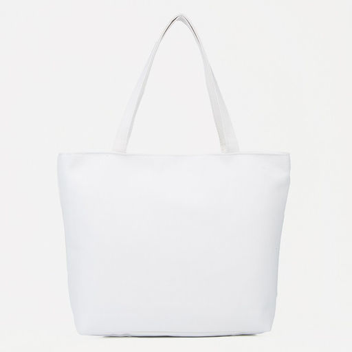 Шопер на молнии с подкладкой, цвет белый - Simaland фото 2