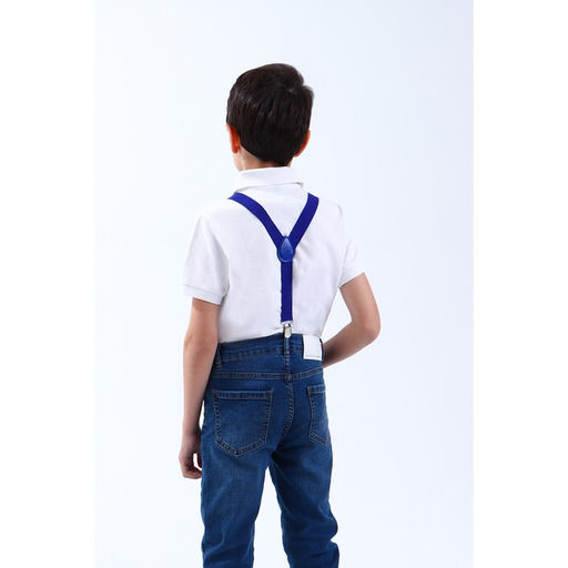 Подтяжки детские, ширина 2.5 см, цвет синий - Simaland фото 2