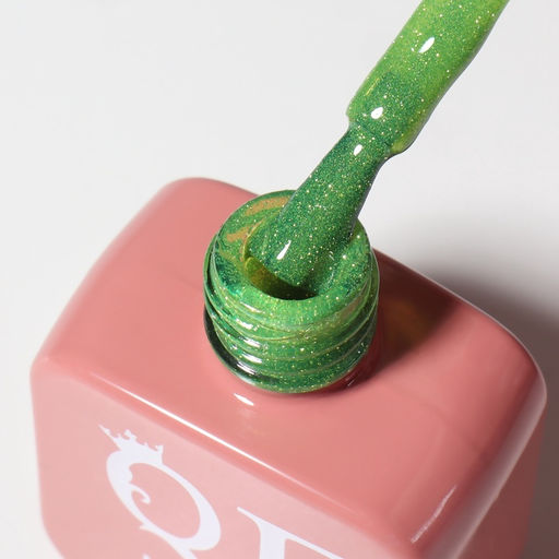 Гель лак для ногтей, неоновый, светоотражающий, трехфазный, 10 мл, LED/UV, зелёный (14)