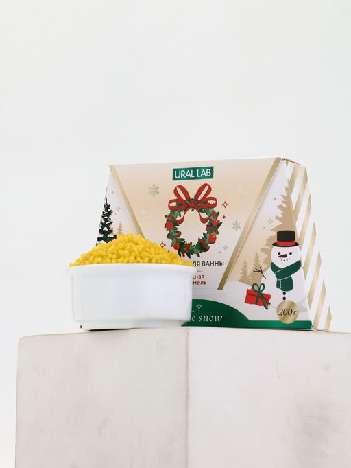 Жемчуг для ванны Magic snow, аромат ягодная карамель, 200 г, URAL LAB