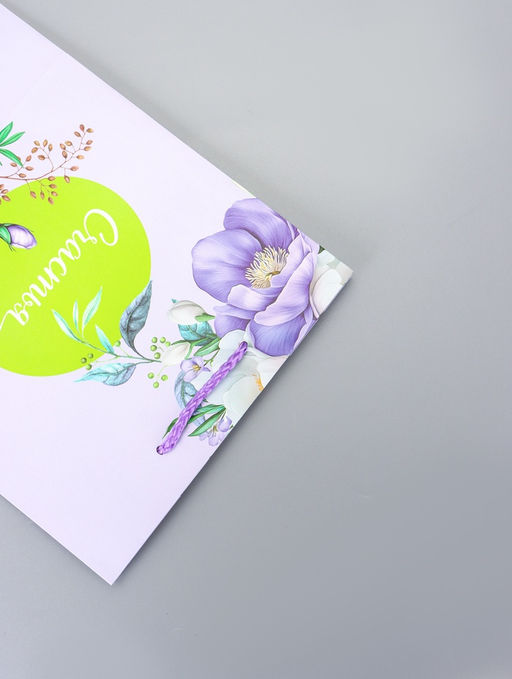 Цена за 2 шт. Пакет подарочный ламинированный Счастья. 18?22.3?10 см