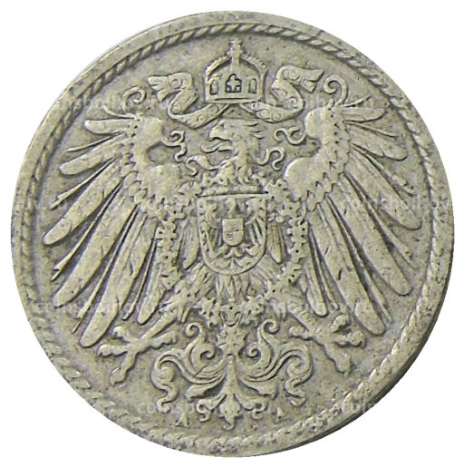 5 пфеннигов 1912 года A Германия