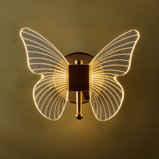 Бра «Бабочка» LED 12 Вт 3000К золото 23×17.5×11 см