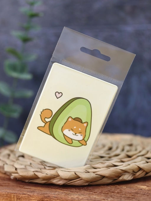 Держатель для карт Аниме Shiba inu avocado (6,5 х 9,5 см)