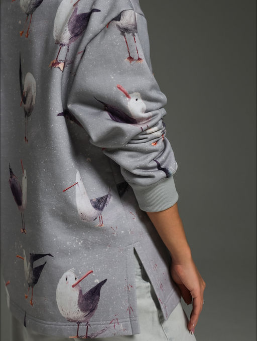 Зара свитшот женский (голубой), футер трехнитка - Lovetex фото 6