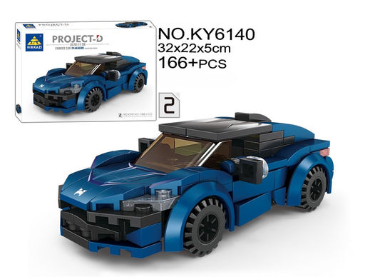Конструктор "KAZI" 166 дет. "Ford mustang синий" (KY6140-2) в коробке (р)