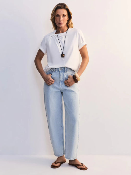 Футболка прямого кроя с узлом ZR2605023420-2 / Zarina