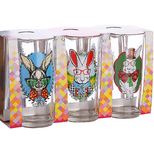 146-Д-1 Набор стаканов 230мл 6штЗайцы пижоны(х4) - Mayer&boch фото 4