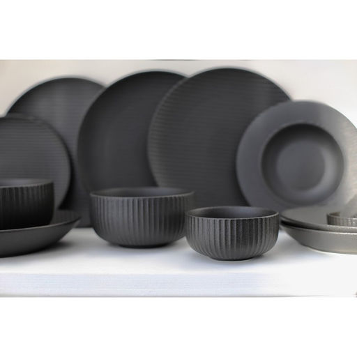 Тарелка для пасты Magistro Line, 250 мл, d=21.2 см, фарфор, чёрная фото 7