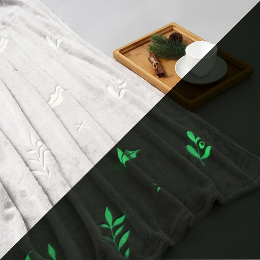 Плед светящийся в темноте Этель. Twigs, 150?200 см, корал-флис