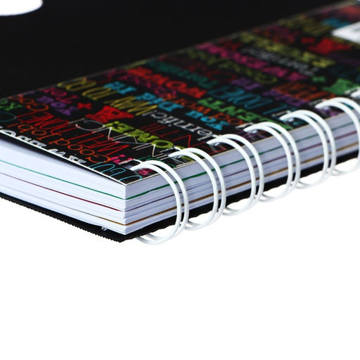 Блокнот на гребне А6, 100 листов, линия, обложка пластик, с разделителями Граффити, МИКС - Calligrata фото 7