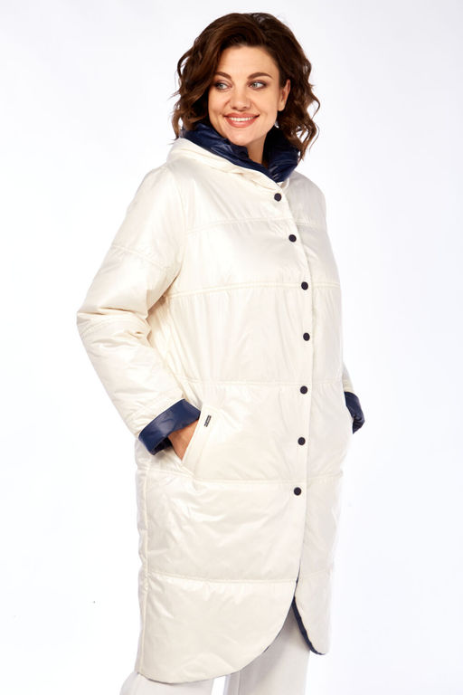 Куртка Diamant 1928-Р бежево-синий фото 4