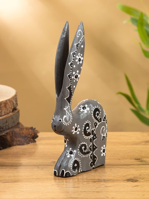 Сувенир «Заяц», 10×3×24 см, дерево