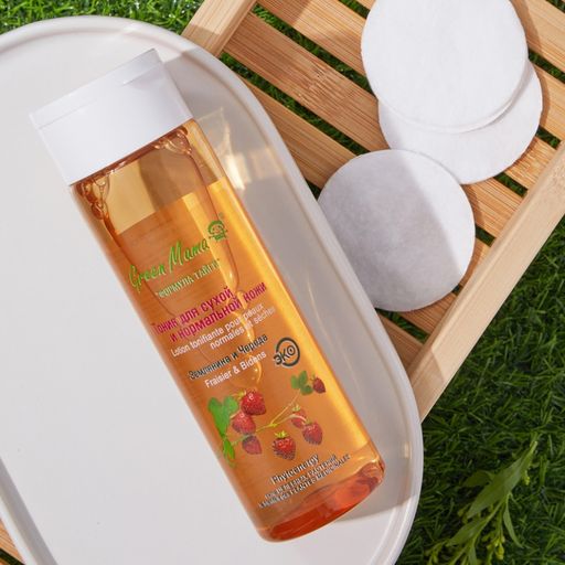 Тоник д/сухой и нормальной кожи Земляника и череда 200 мл - Green mama фото 2