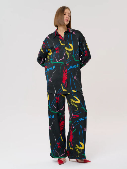 Рубашка женская 12421-33045 multicolor - Eleganzza фото 8