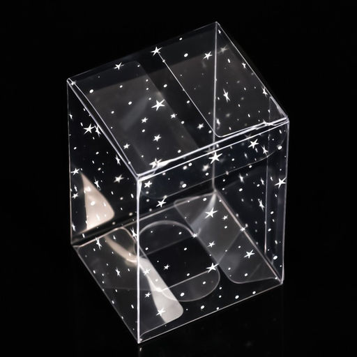 Цена за 5 шт. Складная коробка из PVC Звёздный горошек, 4,5 х 5 х 7,5 см - UPAK LAND фото 2