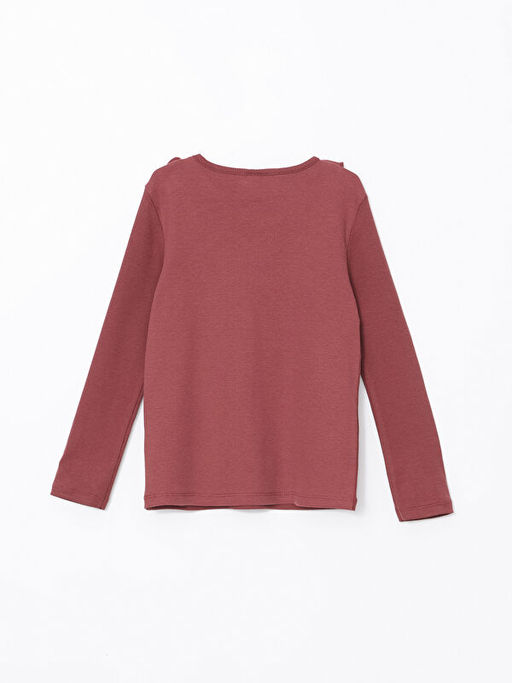 Bisiklet Yaka Dokulu K?z Bebek Ti??rt - Waikiki фото 3