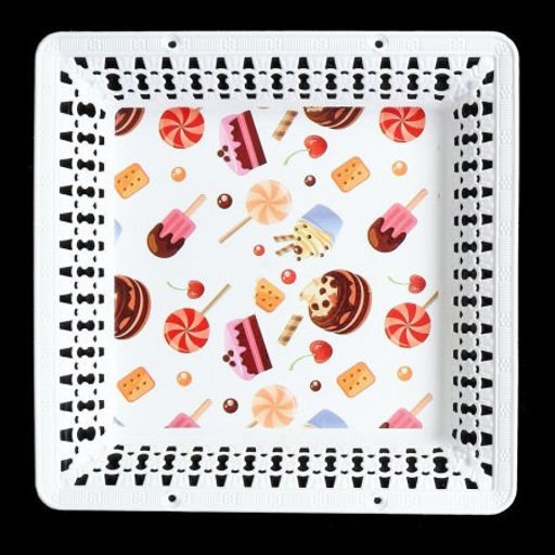 Поднос квадратный 26х3,5 см / JCA508 /уп 60/ - Галеонтрейд фото 5