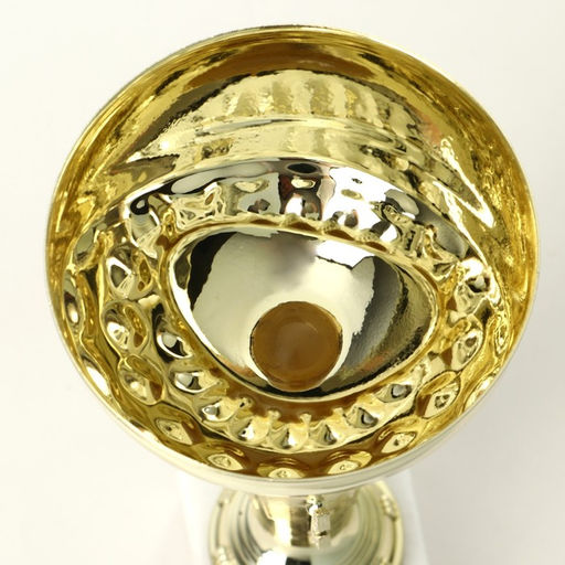 Кубок 107, наградная фигура, золото, подставка камень, 19 см