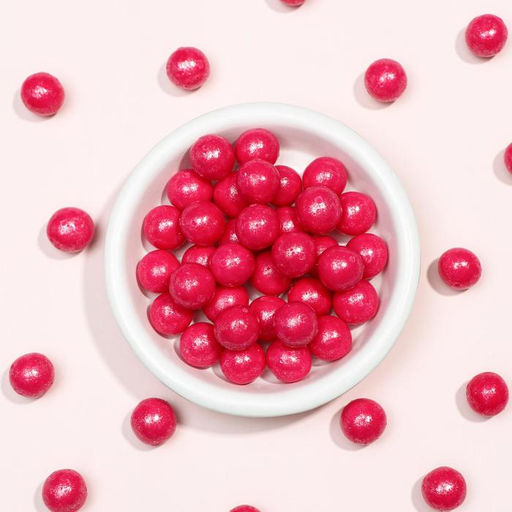 Посыпка кондитерская с мягким центром Жемчуг Малиновый 12-13 мм 50г - Simaland фото 2