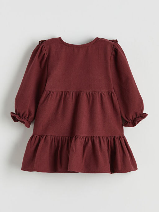 Fisto Detayl? D??meli K?z Bebek Elbise