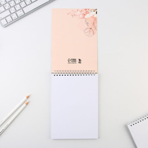 Скетчбук А5, 40 л 100 г/м2 Цветы - Artfox фото 8