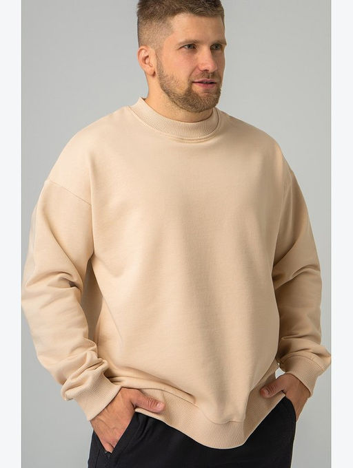 Мужской свитшот оверсайз из футера трехнитки Happyfox